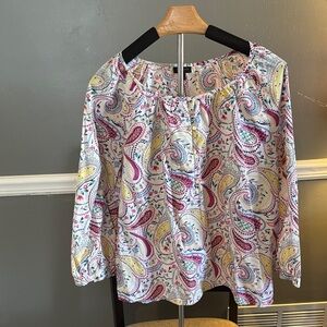 Talbots Multicolor Paisley Blouse